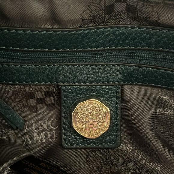 Vince Camuto  Hobo bag  large  teal green genuine leather  goldtone hardware GUC - Picture 14 of 16